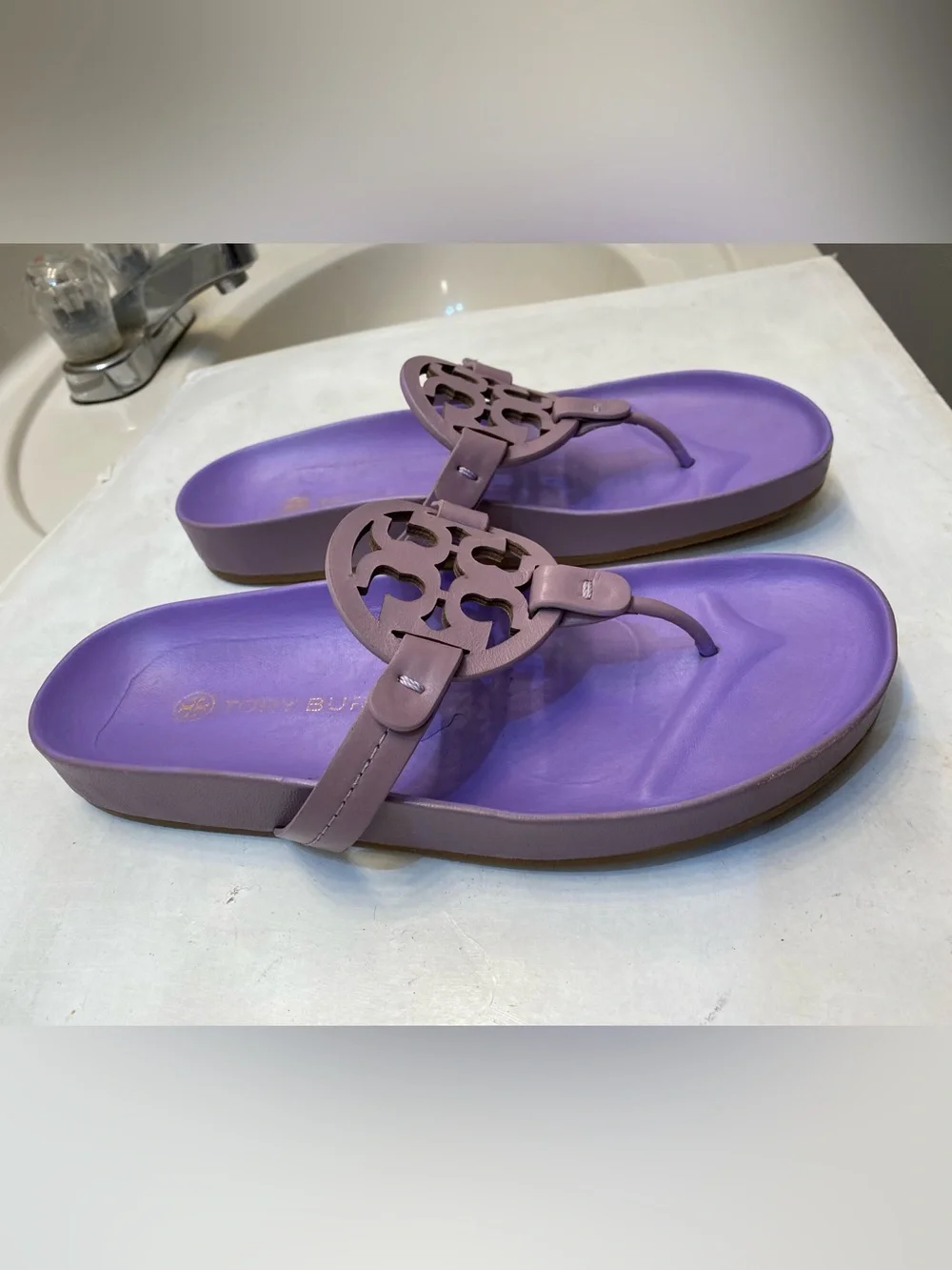 Tory Burch Miller Cloud Sandal Size 7 great condition perfect bottom clean